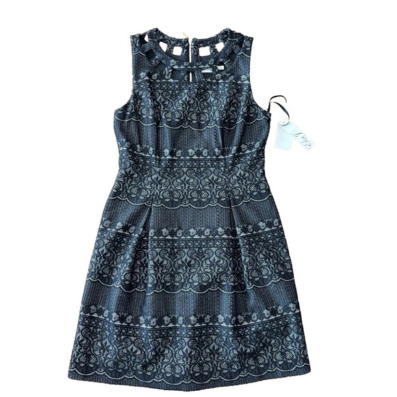 Eliza J Dresses & Skirts - Eliza J Knit Sleeveless Crewneck Black Dress Womens Size 12 NWT